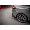Maxton - Street Pro Central Diffuseur Arriere Hyundai I30 Fastback N-Line Mk3 Facelift Rouge