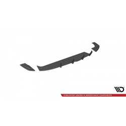 Maxton - Street Pro Central Diffuseur Arriere Hyundai I30 Fastback N-Line Mk3 Facelift Rouge