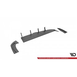 Maxton - Street Pro Central Diffuseur Arriere Hyundai I30 Fastback N-Line Mk3 Facelift Rouge