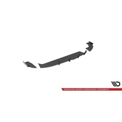 Maxton - Street Pro Lame Du Pare Chocs Arriere Hyundai I30 Fastback N-Line Mk3 Facelift Noir + Rabats Brillant 
