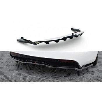 Maxton - Arriere Splitter (avec une barre verticale) V.2 Tesla Model S Plaid Mk1 Facelift