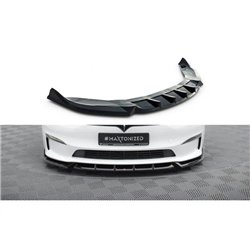 Maxton - Lame Du Pare-Chocs Avant V.1 Tesla Model S Plaid Mk1 Facelift