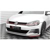 Maxton - Lames De Pare-Chocs Avant Latérales Volkswagen Golf GTI Mk7 Facelift Rouge
