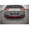 Maxton - Street Pro Lame Du Pare Chocs Arriere Hyundai I30 Fastback N-Line Mk3 Facelift Rouge + Rabats Brillant
