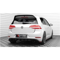 Maxton - Lames De Pare-Chocs Arrière Latérales V.2 Volkswagen Golf GTI Mk7 Facelift Rouge