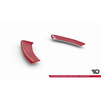 Maxton - Lames De Pare-Chocs Arrière Latérales V.2 Volkswagen Golf GTI Mk7 Facelift Rouge