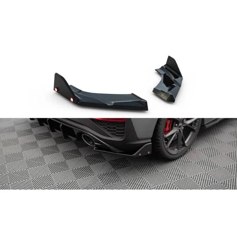 Maxton - Lames De Pare-Chocs Arrière Latérales V.4 Hyundai I30 N Hatchback Mk3 Facelift
