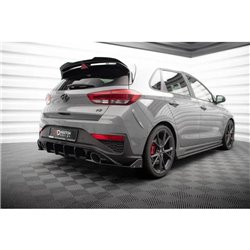 Maxton - Lames De Pare-Chocs Arrière Latérales V.4 Hyundai I30 N Hatchback Mk3 Facelift 