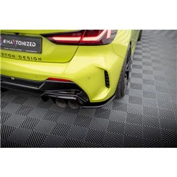 Maxton - Lames De Pare-Chocs Arrière Latérales V.10 (Pour jupe arrière v.2) BMW 1 M-Pack / M135i / 128ti F40 