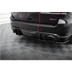 Maxton - Street Pro Central Diffuseur Arriere Dodge Durango SRT Mk3 Noir-Rouge
