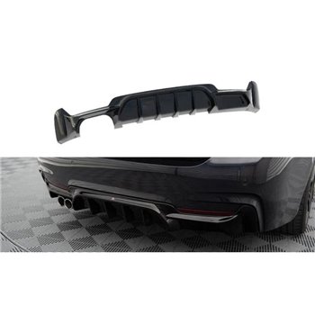 Maxton - Diffuseur Arrière Complet BMW 4 Coupe / Gran Coupe / Cabrio M-Pack F32 / F36 / F33 (Version avec échappement d'un côté)
