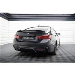 Maxton - Diffuseur Arrière Complet BMW 4 Coupe / Gran Coupe / Cabrio M-Pack F32 / F36 / F33 (Version avec échappement d'un côté)