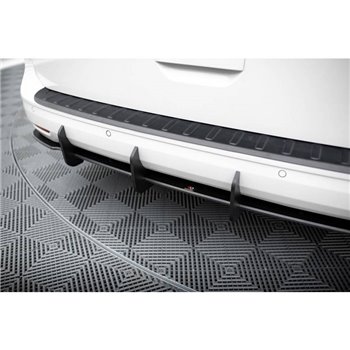 Maxton - Street Pro Central Diffuseur Arriere Volkswagen Caddy Maxi Mk5 Rouge