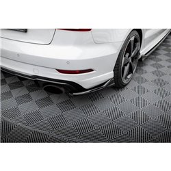 Maxton - Lames De Pare-Chocs Arrière Latérales V.3 Audi RS3 Sedan 8V Facelift 