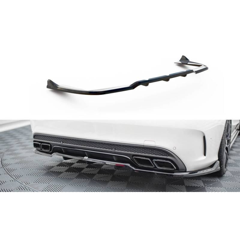 Maxton - Arriere Splitter (avec une barre verticale) Mercedes-AMG C63 Sedan / Estate W205 / S205