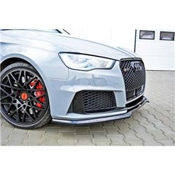 Maxton - Lame Pare-Chocs Avant V.1 Audi RS3 8V Sportback Texturé Mat
