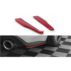Maxton - Lames De Pare-Chocs Arrière Latérales V.2 Ford Mustang GT Mk6 Facelift Noir Brillant
