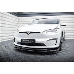 Maxton - Lame Du Pare-Chocs Avant V.1 Tesla Model X Mk1 Facelift 