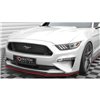 Maxton - Lame Du Pare-Chocs Avant V.2 Ford Mustang Mk6 Facelift Rouge
