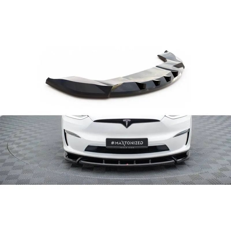 Maxton - Lame Du Pare-Chocs Avant V.2 Tesla Model X Mk1 Facelift