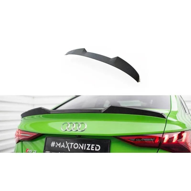 Maxton - Prepreg Carbon Fiber Becquet de hayon V.1 Audi RS3 / S3 / A3 S-Line / A3 Sedan 8Y Facelift