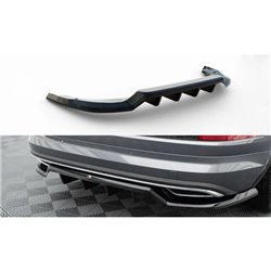 Maxton - Arriere Splitter (avec une barre verticale) Skoda Kodiaq Sportline Mk1 / Mk1 Facelift