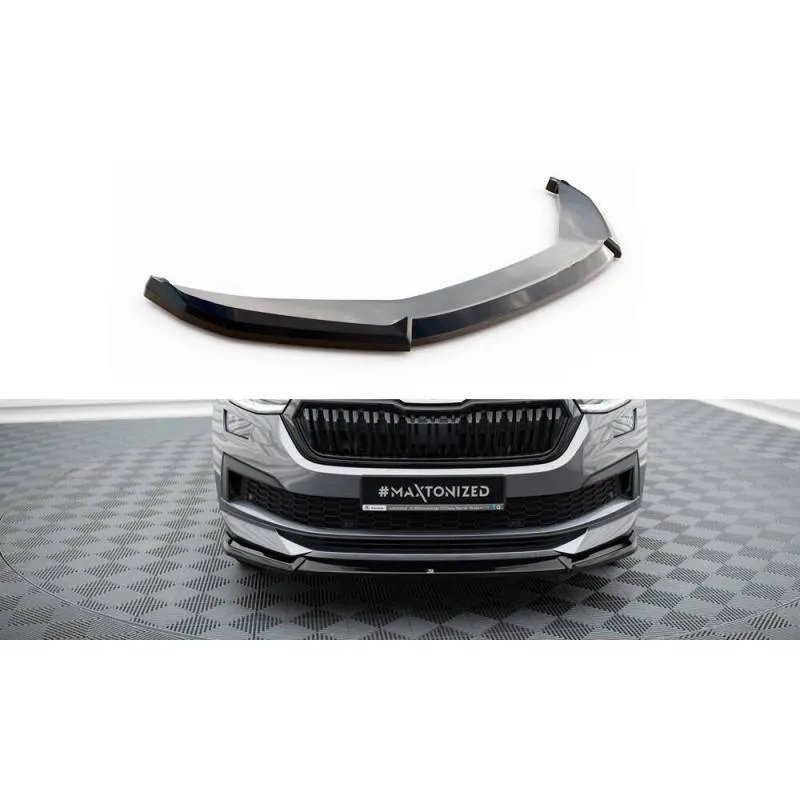 Maxton - Lame Du Pare-Chocs Avant V.1 Skoda Kodiaq Sportline Mk1 Facelift