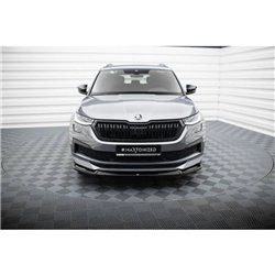Maxton - Lame Du Pare-Chocs Avant V.1 Skoda Kodiaq Sportline Mk1 Facelift 