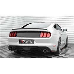 Maxton - Lames De Pare-Chocs Arrière Latérales V.2 Ford Mustang GT Mk6 Facelift Rouge
