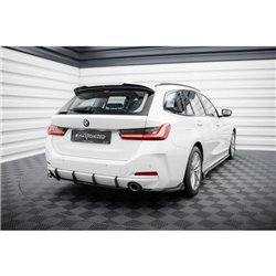 Maxton - Street Pro Central Diffuseur Arriere BMW 3 Sedan / Touring G20 / G21 Facelift Noir-Rouge