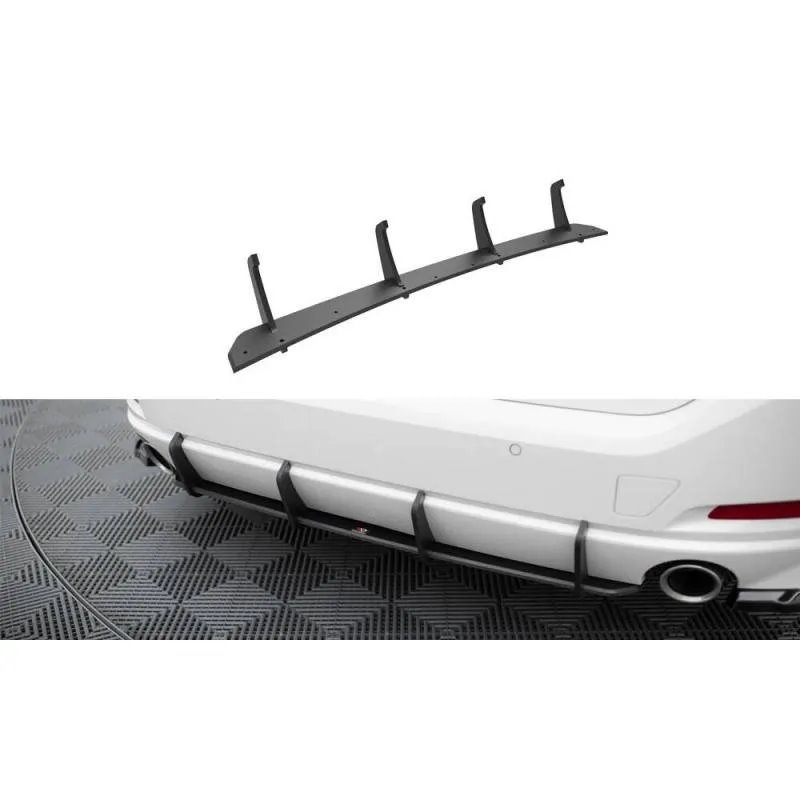Maxton - Street Pro Central Diffuseur Arriere BMW 3 Sedan / Touring G20 / G21 Facelift Noir