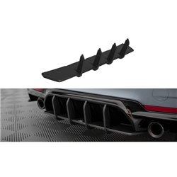 Maxton - Street Pro Central Diffuseur Arriere V.1 BMW 435 Coupe M-Pack F32 Noir-Rouge