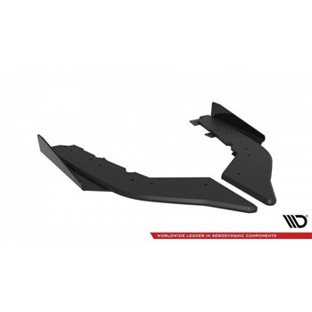 Maxton - Street Pro Lame Du Pare Chocs Arriere BMW 435i Coupe M-Pack F32 Noir + Rabats Brillant 