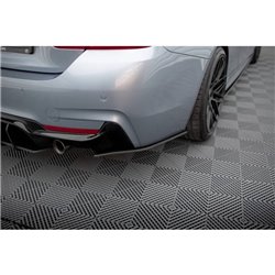 Maxton - Street Pro Lame Du Pare Chocs Arriere BMW 435i Coupe M-Pack F32 Noir-Rouge