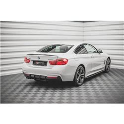 Maxton - Street Pro Central Diffuseur Arriere V.1 BMW 435 Coupe M-Pack F32 Noir