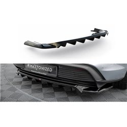 Maxton - Arriere Splitter (avec une barre verticale) Porsche Taycan / Taycan 4 / Taycan 4S / Taycan GTS Mk1