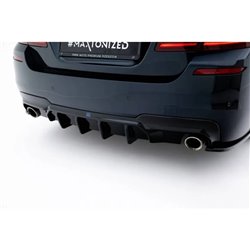 Maxton - Diffuseur Arrière Complet V.2 BMW 5 M-Pack F10 / F11 (Version avec deux échappements simples) 