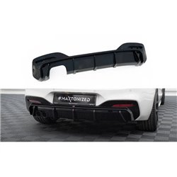 Maxton - Diffuseur Arrière Complet V.3 BMW 1 M-Pack F20 Facelift (Version double échappement simple face)