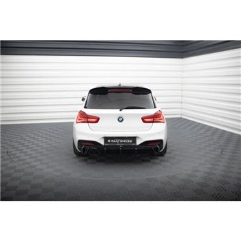 Maxton - Diffuseur Arrière Complet V.3 BMW 1 M-Pack F20 Facelift (Version double échappement simple face) 