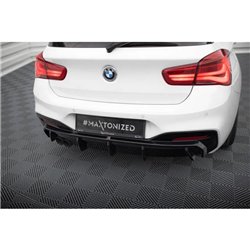 Maxton - Diffuseur Arrière Complet V.3 BMW 1 M-Pack F20 Facelift (Version double échappement simple face) 