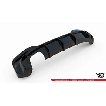 Maxton - Diffuseur Arrière Complet V.3 BMW 1 M-Pack F20 Facelift (Version double échappement simple face) 