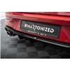 Maxton - Rajout Du Pare-Chocs Arriere + Faux Pot D'échappement Volkswagen Golf GTE / R-Line Mk8 / Mk8 Facelift Noir Brillant \ C