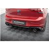 Maxton - Rajout Du Pare-Chocs Arriere + Faux Pot D'échappement Volkswagen Golf GTE / R-Line Mk8 / Mk8 Facelift Noir Brillant \ C