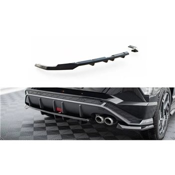 Maxton - Arriere Splitter (avec une barre verticale) Hyundai Kona N-Line Mk2