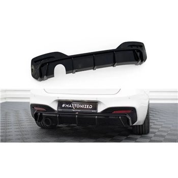 Maxton - Diffuseur Arrière Complet V.3 BMW 1 M-Pack F20 Facelift (Version avec échappement simple d'un côté)