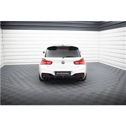 Maxton - Diffuseur Arrière Complet V.3 BMW 1 M-Pack F20 Facelift (Version avec échappement simple d'un côté) 