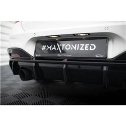 Maxton - Diffuseur Arrière Complet V.3 BMW 1 M-Pack F20 Facelift (Version avec échappement simple d'un côté) 