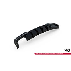 Maxton - Diffuseur Arrière Complet V.2 BMW 5 M-Pack F10 / F11 ((Version avec double échappement d'un côté) 