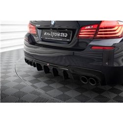 Maxton - Diffuseur Arrière Complet V.2 BMW 5 M-Pack F10 / F11 (Version avec deux doubles échappements) 