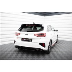 Maxton - Street Pro Lame Du Pare Chocs Arriere Kia Ceed GT Mk3 Noir-Rouge